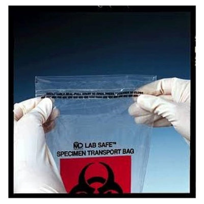 Medegen Medical MAI 49-90 6 x 6 in. Zip Closure Collection Bag - 1000 per Case