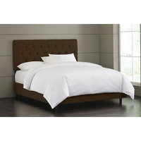 Tufted Bed w Foam Padding in Chocolate (Twin)
