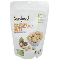 SunFood Organic Macadamia Nuts 8 oz - Vegan Non-GMO