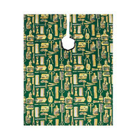Betty Dain Vintage Gold Barber Cape, Gold/Green