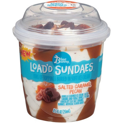 Blue Bunny™ Load'd Sundaes™ Salted Caramel Pecan Soft Ice Cream 8.5 fl. oz. Container