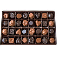 Lang's Chocolates Dark Chocolate Sampler Box 32 piece assorted dark chocolates