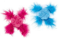 Savvy Tabby Chirping Feather Ball Canisters 8In. X 6.25In. X 6In.