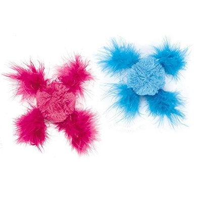 Savvy Tabby Chirping Feather Ball Canisters 8In. X 6.25In. X 6In.