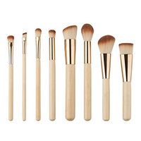 8 Pcs Makeup Brush Set Powder Eyebrow Cosmetics Make Up Tools Foundation Natural Beauty Palettes Eyeshadow Vanity Pride Popular Eyes Face Colorful Rainbow Hair Highlights Glitter Kids Travel Kit