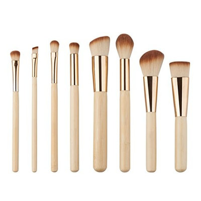 8 Pcs Makeup Brush Set Powder Eyebrow Cosmetics Make Up Tools Foundation Natural Beauty Palettes Eyeshadow Vanity Pride Popular Eyes Face Colorful Rainbow Hair Highlights Glitter Kids Travel Kit
