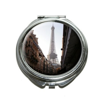 Paris - Eiffel Tower at Day Compact Purse Mirror