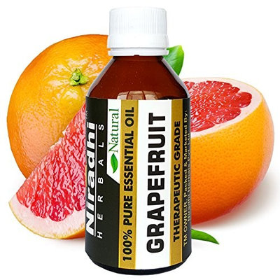 Grapefruit Oil from Niradhi Herbals : Best Therapeutic Grade Essential Oil-120 ml/4.1 FL OZ