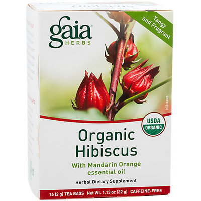Organic Hibiscus Gaia Herbs 16 ct Bag