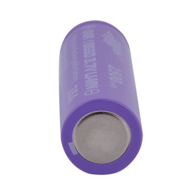 18650 Li-ion 2500mAh Capacity 3.7V Rechargeable Battery for LED Torch Flashlights Purple & Red Shell 2pcs/set~~