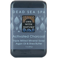 One with Nature 1841667 7 oz Charcoal Bar Soap Case of 6