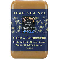 One with Nature 1841683 7 oz Chamomile & Sulfur Bar Soap Case of 6