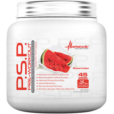 Metabolic Nutrition P.S.P Pre-Workout, Watermelon, 360 Grams