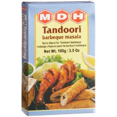 MDH Tandoori Barebeque Masala (Spice Blend), 3.5-Ounce Boxes (Pack of 10)