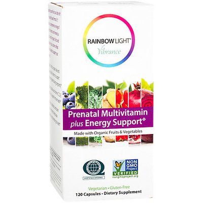 Prenatal Multivitamin Plus Energy Support, 120 Vegetarian Capsules, Rainbow Light