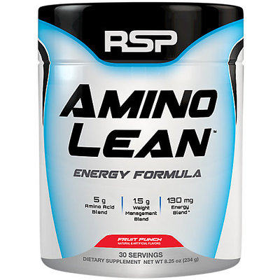 RSP Nutrition Amino Lean Natural Focus, Energy & Weight Loss Formula Fruit Punch (30 Servings)
