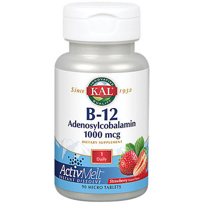B-12 Adenosylcobalamin ActivMelt Strawberry Kal 90 Lozenge