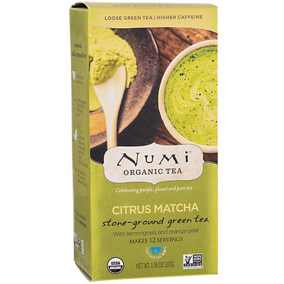 Frontier 231309 Numi Tea Citrus Matcha Loose Leaf Tea 12 Serving Box