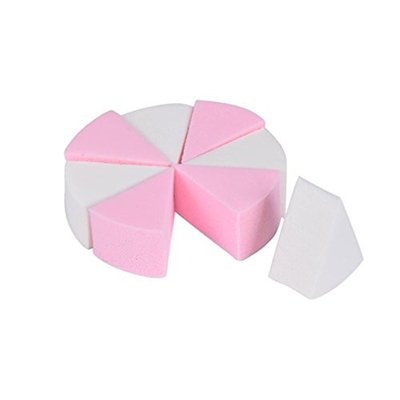 Misaky 8PCS Makeup Foundation Beauty Cosmetic Facial Face Sponge Powder Puff Flawless Makeup Blender Multi Color Makeup Sponges