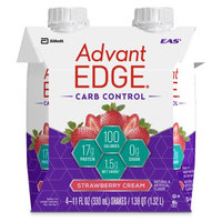 EAS AdvantEdge Pure Milk Protein Shake RTD Strawberry Cream 12 cans