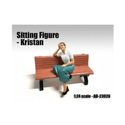 American Diorama 23926 Sitting Figure Kristan for 1-24 Scale Models