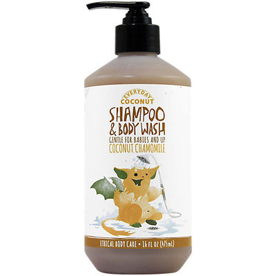 Babies+ Up Coconut Shampoo + Body Wash - Coconut Chamomile by Alaffia (16oz Wash)