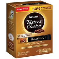 Nescafe Taster's Choice Instant Coffee Beverage, Hazelnut,16 - 0.1 oz packets