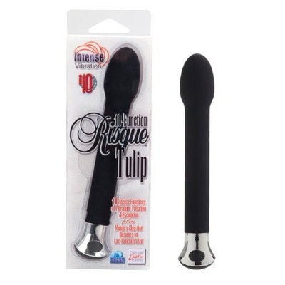California Exotic Novelties 10-function Risqué Tulip, Black
