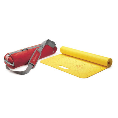 Stott Merrithew Kids Yoga Mat and Bag Combo - Red/Yellow (4mm)