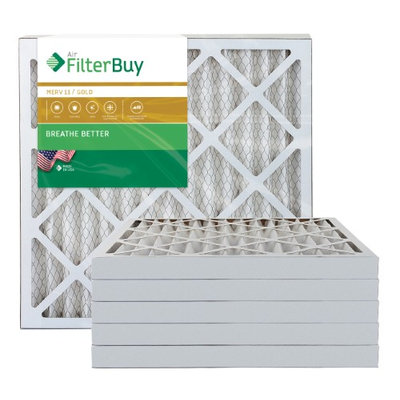 AFB Gold MERV 11 18x20x2 Pleated AC Furnace Air Filter. Filters. 100% produced in the USA. (Pack of 6)