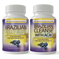 Totally Products Brazilian Belly Burn and Brazilian Cleanse Combo Pack (Pack of 2)