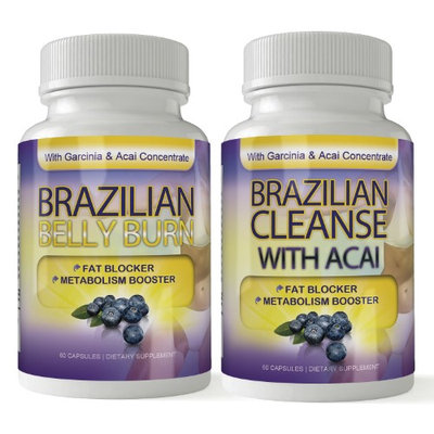 Totally Products Brazilian Belly Burn and Brazilian Cleanse Combo Pack (Pack of 2)