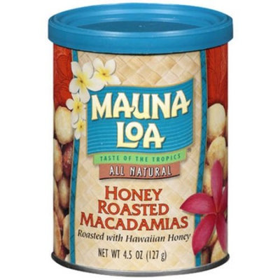 Mauna Loa Macadamia Nuts, Honey Roasted, 4.5-Ounce Can