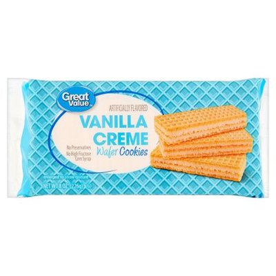 Great Value Vanilla Creme Wafer Cookies
