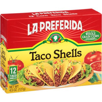 La Preferida, Inc. La Preferida Taco Shells, 12 count, 4.5 oz, (Pack of 12)