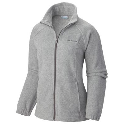 Columbia Women's Benton Springs Full Zip Fleece Jacket - Large - Light Gray