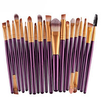 Becoler 20 pcs Makeup Brush Set Beauty Tools for Face Lip Eyes