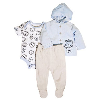 Rene Rofe Baby Rene Rofe Newborn Baby Boy Velour Jacket 3pc Set