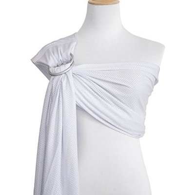 Vlokup Baby Water Ring Sling Carrier | Lightweight Breathable Mesh Baby Wrap for Infant, Newborn, Kids and Toddlers | Perfect for Summer, Swimming, Pool, Beach | Great for Dad too Pure White