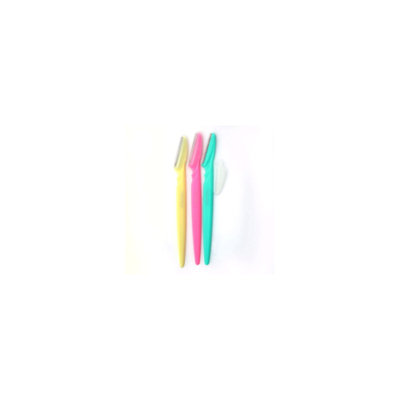 Yphone 3-Pack: Tinkle Colorful Eyebrow Razors with Stainless