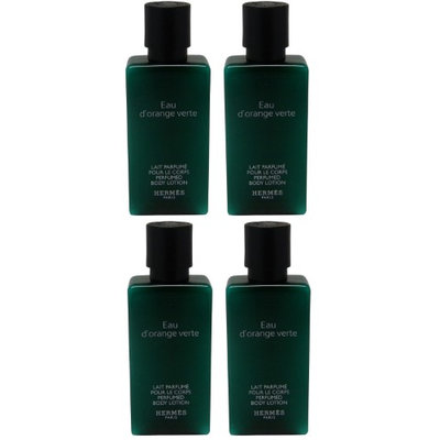 Hermes d'Orange Verte Lotion lot of 1.35 oz Bottles. Total of 5.4 Oz (Pack of 4)