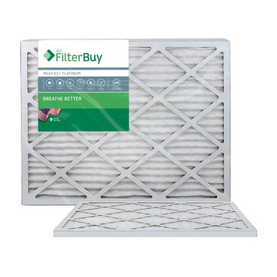 AFB Platinum MERV 13 20x24x1 Pleated AC Furnace Air Filter. Filters. 100% produced in the USA. (Pack of 2)
