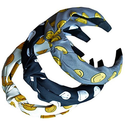 ZaoProteks ZP3507 Wide Plain Fashion Headbands Knot Turban Headband for Girls and Women (Different colors and pattern-G)