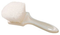 TOUGH GUY 12L020 Short Hndld Brsh, Wht,1-3/4In Trim L,Nyln