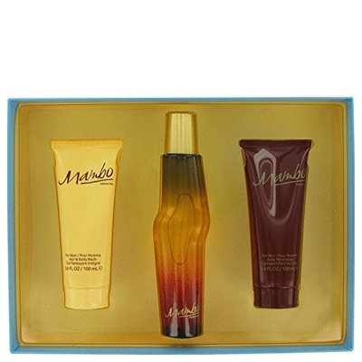 MAMBO by Liz Claiborne Gift Set -- 3.4 oz / 100 ml Cologne Spray + 3.4 oz / 100 ml Body Wash + 3.4 oz / 100 ml Body Moisturizer for Men