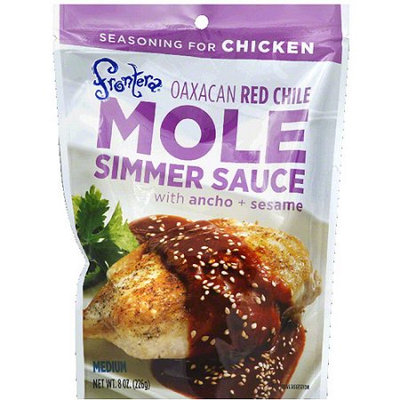 Frontera Medium Red Chili Simmer Mole Sauce, 8 oz, (Pack of 6)