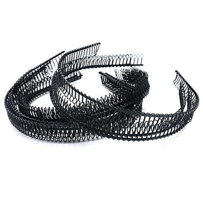 Set of 12 Fashion Iron Wire Teeth Comb Hairband Hair Hoop Headband Headwear Accessory for Lady Girls Women, Black
