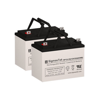 Shoprider TE-889DX Replacement Lawn Mower Batteries(Set of 2 - 12V 35AH SLA Batteries)