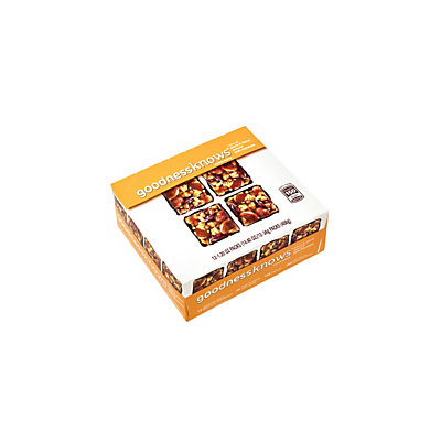 goodnessknows Peach and Cherry Almond Dark Chocolate Snack Squares 12-Count Box