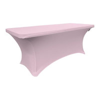 LA Linen TCSpandex72x30x30-LilacX45 Rectangular Spandex Tablecloth Lilac - 72 x 30 x 30 in.